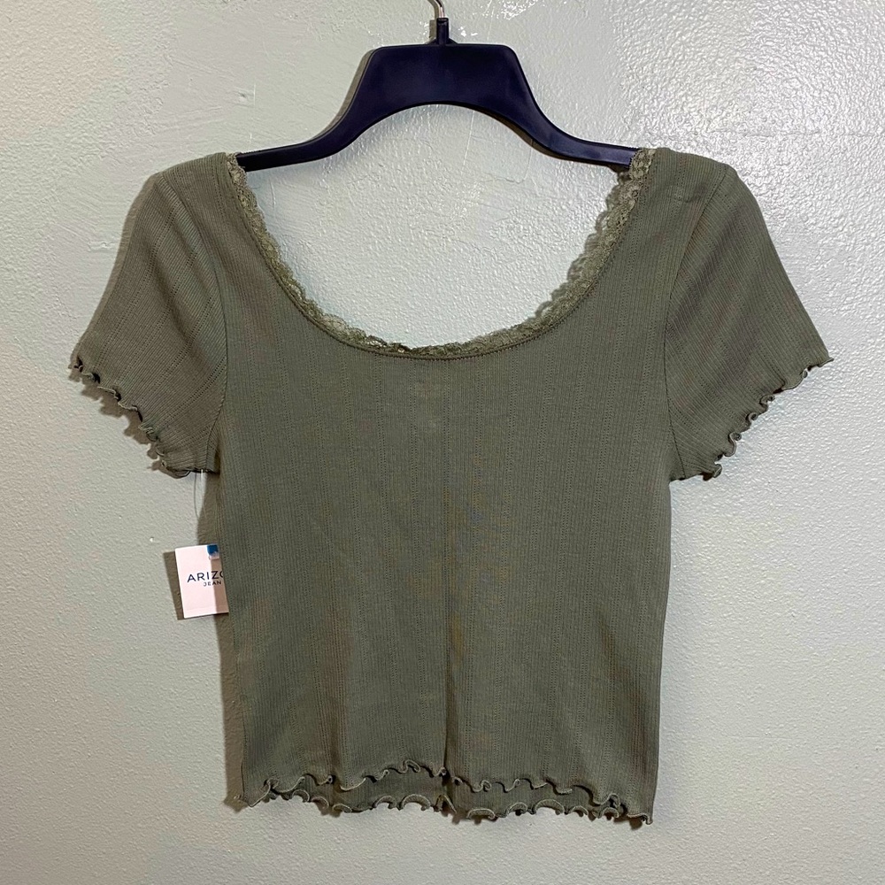 Lace Trim Tee - Picture 3 of 3